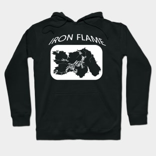 Iron Flame Map White Hoodie